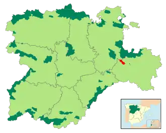 Localización del parque en Castilla y León