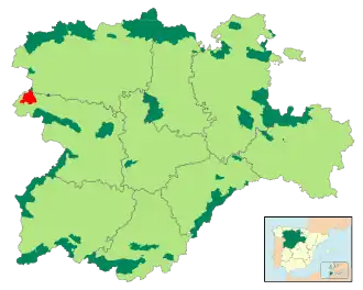 Localización del parque en Castilla y León