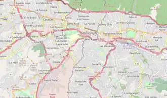 Plaza Venezuela ubicada en Caracas