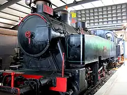 Locomotora de vapor Junta de Obras del Puerto nº13, fabricada por Babcock & Wilcox en 1957.