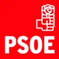 Logotipo electoral del PSOE en el período 2001-2013, y desde 2017 hasta la actualidad