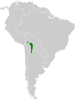 Distribución geográfica del soldadito gris.