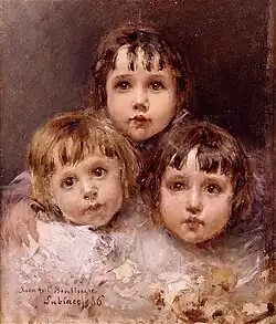 Los hijos de José Benlliure Gil, óleo sobre tela, Museo de Bellas Artes de Valencia.