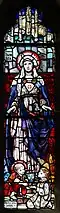 Stained glass window in the baptistry, ubicada en la Loughrea St. Brendan's Cathedral