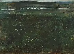 Schäftlarn en el Isar (1896), 60 x 82&nbsp;cm., Lenbachhaus, Múnich