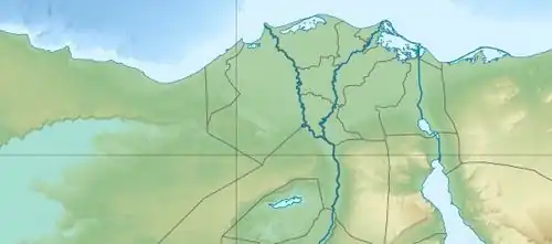 Guiza ubicada en Bajo Egipto