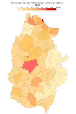 Densidad de población (2018)