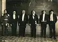 El ministro Rivarola junto al presidente Riart y su gabinete, 1924.