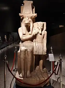Estatua de Sobek y Amenhotep III, 1550-1292&nbsp;a.&nbsp;C.
