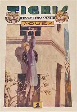 Cubierta de ¿Que? de Marcel Allain, en Tigris.