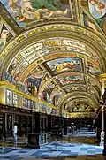 Frescos de la Biblioteca de El Escorial, de Pellegrino Tibaldi y colaboradores (entre ellos Bartolomé Carducho), 1586-1595.[7]​