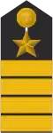 Galones de capitán de navío de la Marina de Guerra de Alemania.