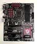 Una placa base MSI Z97A GAMING 5.