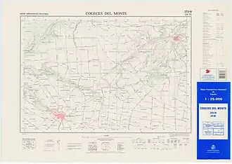 Mapa Topográfico del año 1996