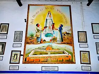 Izamal es un lugar Mariano. La Virgen tiene su museo en el ex convento.