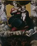 Virgen de la Leche con las ánimas del Purgatorio, de Pedro Machuca, 1517.