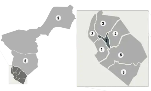 Urban areas of La Paz