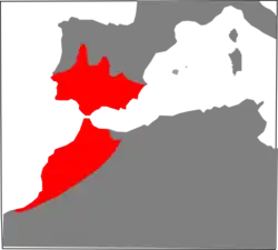 Distribución de M. brevis[1]​