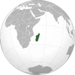 Distribución de Adansonia grandidieri