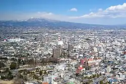 Vista desde la ciudad de Maebashi.