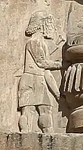 Relieve de un soldado de Maka en la tumba de Artajerjes III, c. 338 BC.