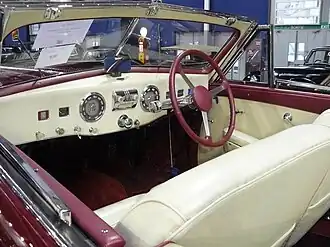 Interior del tipo Delahaye 135 M cabriolet "Malmaison".