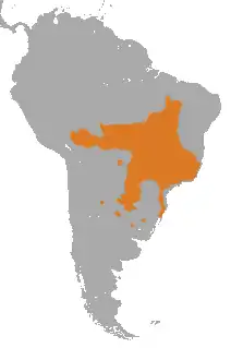 Distribución del aguará guazú.