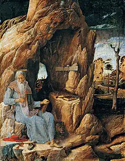 San Jerónimo penitente (Mantegna), ca. 1449-1450.[8]​