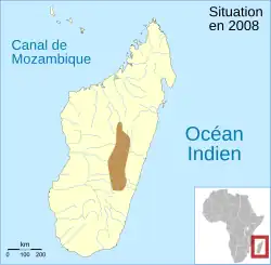 Distribución de la población de M. alutus.