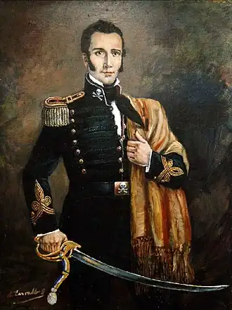 5. Manuel Rodríguez 1786–1818 Político, revolucionario independentista. Durante la Reconquista, se volvió guerrillero y lideró la resistencia.