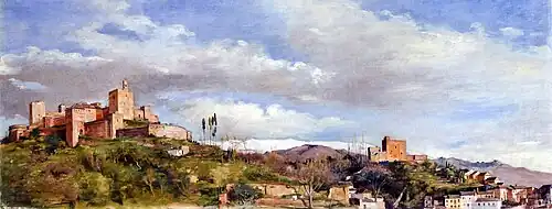La Alcazaba y Torres Bermejas, de Manuel Gómez-Moreno, 1895.