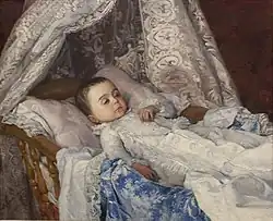 Retrato póstumo de un hijo de Melchor Almagro Díaz (ca. 1885).