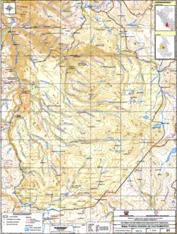 Mapa del distrito de Sacsamarca (1961)