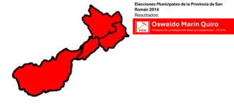 Elecciones municipales de San Román de 2014