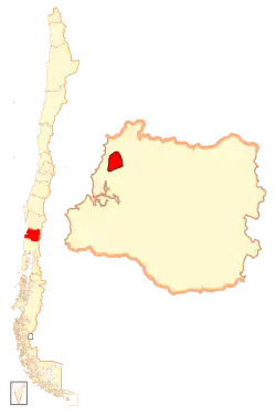 Ubicación de la especie en Chile, según datos de la IUCN