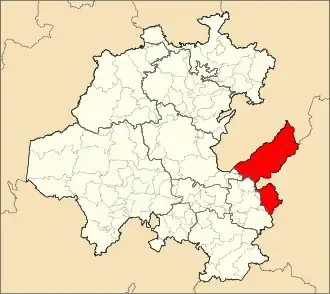 Mapa Sierra de Tenango