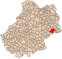 Localización de la comuna de Figeac en el departamento de Loc