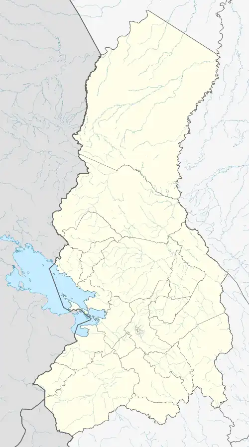 Mecapaca ubicada en Departamento de La Paz (Bolivia)