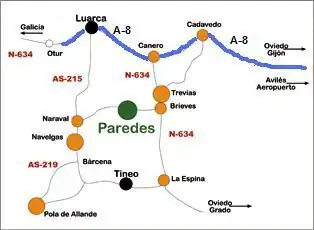 Mapa de carreteras.