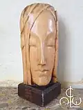 La maqueta del Vrouwenmasker fechada en 1929, altura 20 cm