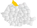 Región de Maramureș dentro de Rumania