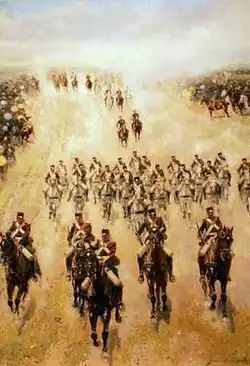 Desfile de caballería.