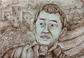 Retrato de Marco Vinicio Bedoya.