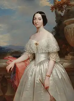 María Adelaida de Austria en 1848, por Benoit Hermogaste Molin.