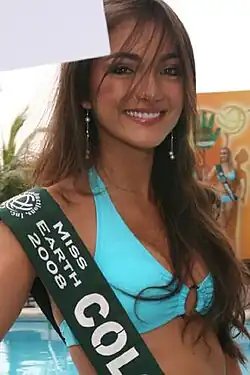Mariana Rodríguez Miss Colombia y finalista en Miss Tierra 2008.