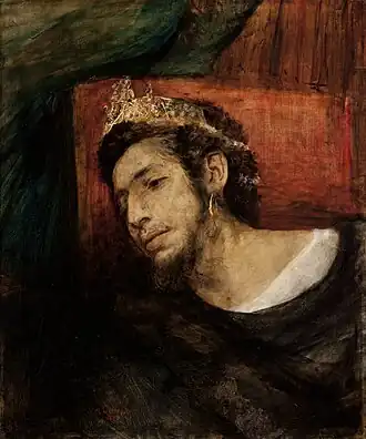 Autorretrato como Asuero, 1876