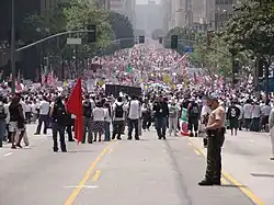 Manifestación del Primero de Mayo en Los Ángeles, Estados Unidos (año 2006)