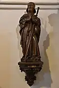 Santa Reinilde por el Maestro de Elsloo en la Iglesia Sint-Lambertus en Neeroeteren (Bélgica)
