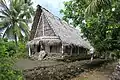 Casa de reuniones (Faluw) en Gal, comunidad de Kanifay, isla de Yap
