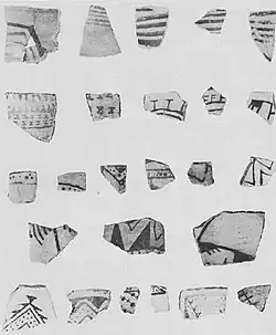 Era Basketmaker III - Pueblo I Decorated Bowl Sherds.